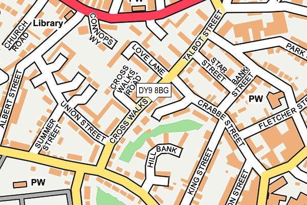 DY9 8BG map - OS OpenMap – Local (Ordnance Survey)