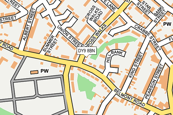 DY9 8BN map - OS OpenMap – Local (Ordnance Survey)