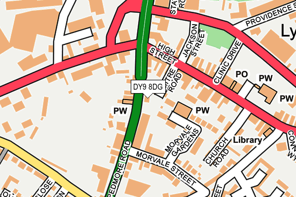 DY9 8DG map - OS OpenMap – Local (Ordnance Survey)