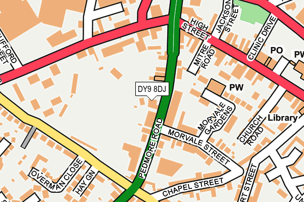 DY9 8DJ map - OS OpenMap – Local (Ordnance Survey)