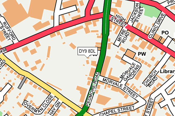 DY9 8DL map - OS OpenMap – Local (Ordnance Survey)