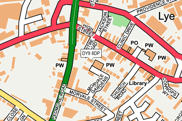 DY9 8DP map - OS OpenMap – Local (Ordnance Survey)