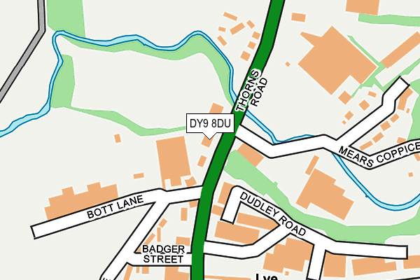 DY9 8DU map - OS OpenMap – Local (Ordnance Survey)