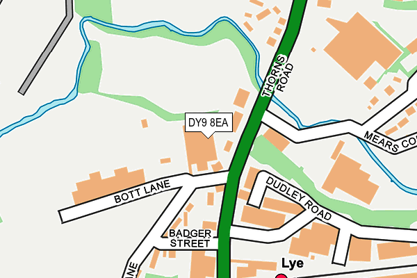 DY9 8EA map - OS OpenMap – Local (Ordnance Survey)