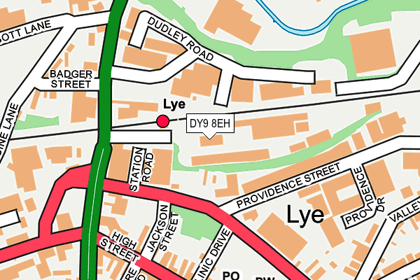 DY9 8EH map - OS OpenMap – Local (Ordnance Survey)