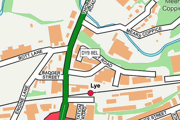 DY9 8EL map - OS OpenMap – Local (Ordnance Survey)