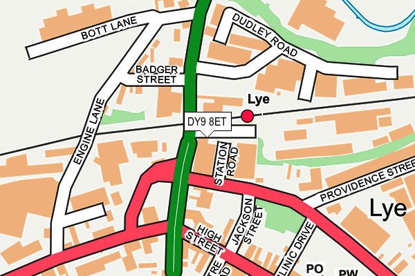 DY9 8ET map - OS OpenMap – Local (Ordnance Survey)