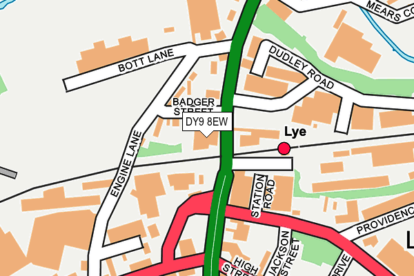 DY9 8EW map - OS OpenMap – Local (Ordnance Survey)