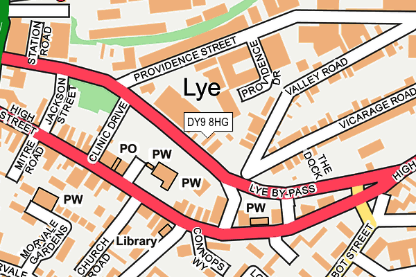 DY9 8HG map - OS OpenMap – Local (Ordnance Survey)