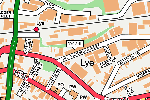 DY9 8HL map - OS OpenMap – Local (Ordnance Survey)