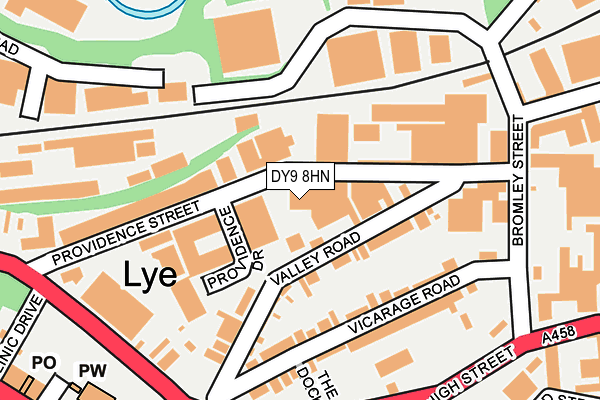 DY9 8HN map - OS OpenMap – Local (Ordnance Survey)