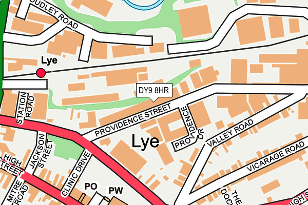 DY9 8HR map - OS OpenMap – Local (Ordnance Survey)