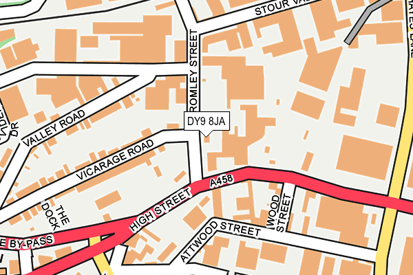 DY9 8JA map - OS OpenMap – Local (Ordnance Survey)