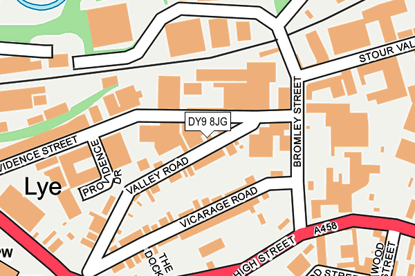 DY9 8JG map - OS OpenMap – Local (Ordnance Survey)