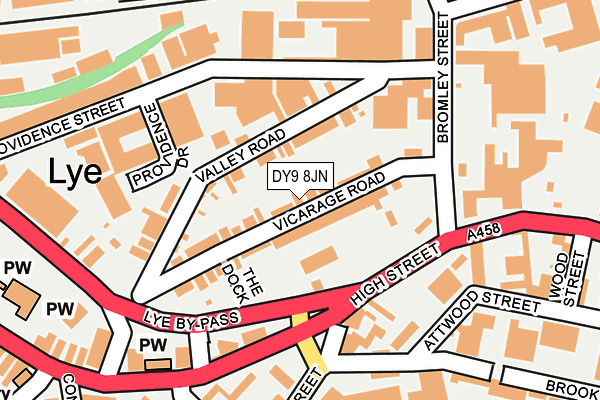 DY9 8JN map - OS OpenMap – Local (Ordnance Survey)