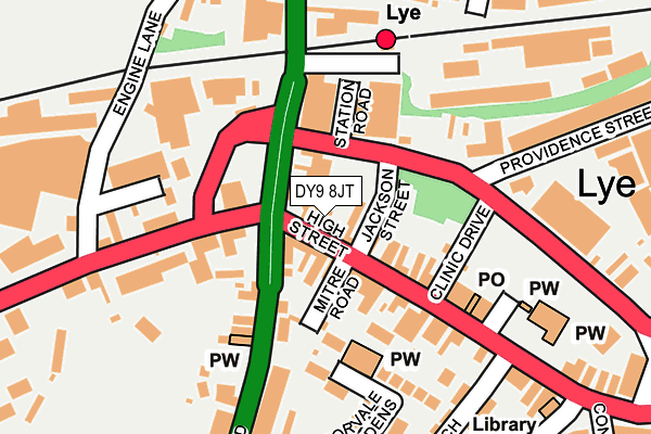DY9 8JT map - OS OpenMap – Local (Ordnance Survey)