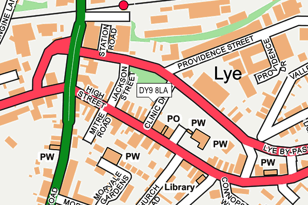 DY9 8LA map - OS OpenMap – Local (Ordnance Survey)