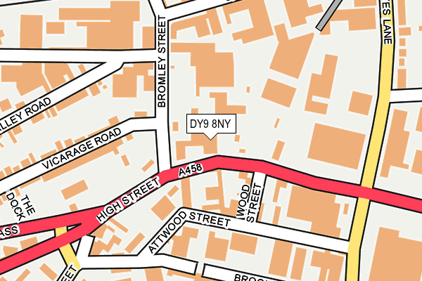 DY9 8NY map - OS OpenMap – Local (Ordnance Survey)
