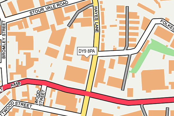 DY9 8PA map - OS OpenMap – Local (Ordnance Survey)