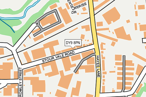 DY9 8PN map - OS OpenMap – Local (Ordnance Survey)