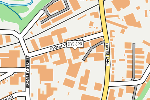 DY9 8PR map - OS OpenMap – Local (Ordnance Survey)