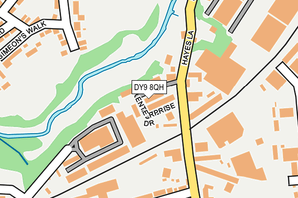 DY9 8QH map - OS OpenMap – Local (Ordnance Survey)