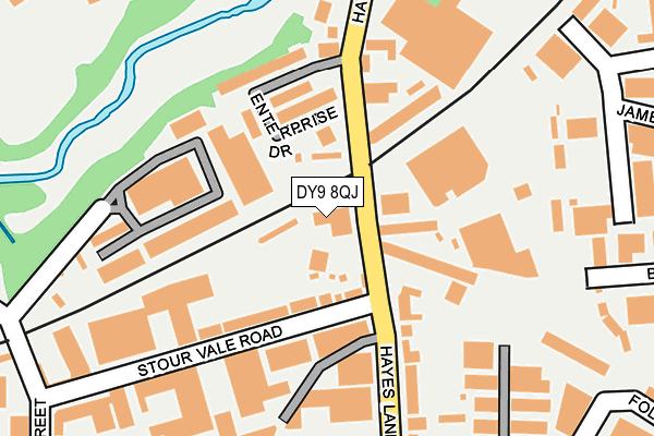 DY9 8QJ map - OS OpenMap – Local (Ordnance Survey)