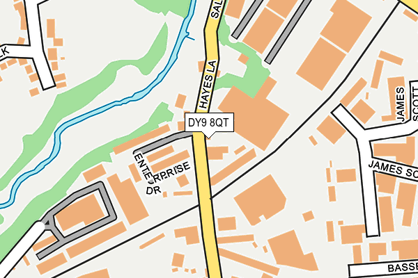 DY9 8QT map - OS OpenMap – Local (Ordnance Survey)