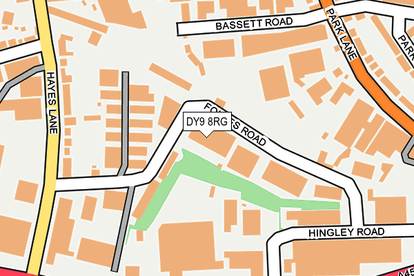 DY9 8RG map - OS OpenMap – Local (Ordnance Survey)