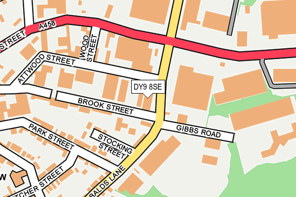 DY9 8SE map - OS OpenMap – Local (Ordnance Survey)