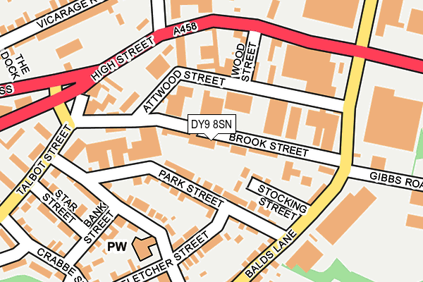 DY9 8SN map - OS OpenMap – Local (Ordnance Survey)