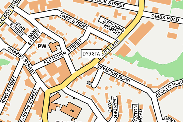 DY9 8TA map - OS OpenMap – Local (Ordnance Survey)