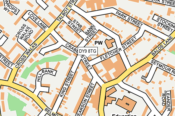 DY9 8TG map - OS OpenMap – Local (Ordnance Survey)