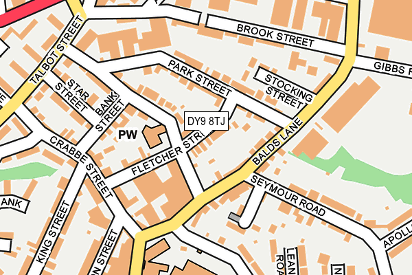 DY9 8TJ map - OS OpenMap – Local (Ordnance Survey)