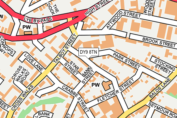 DY9 8TN map - OS OpenMap – Local (Ordnance Survey)