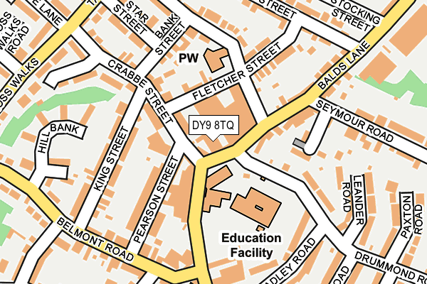 DY9 8TQ map - OS OpenMap – Local (Ordnance Survey)