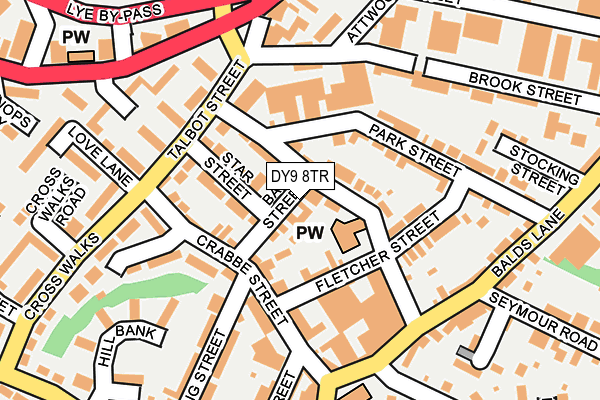 DY9 8TR map - OS OpenMap – Local (Ordnance Survey)