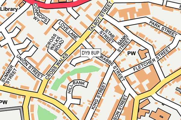 DY9 8UP map - OS OpenMap – Local (Ordnance Survey)