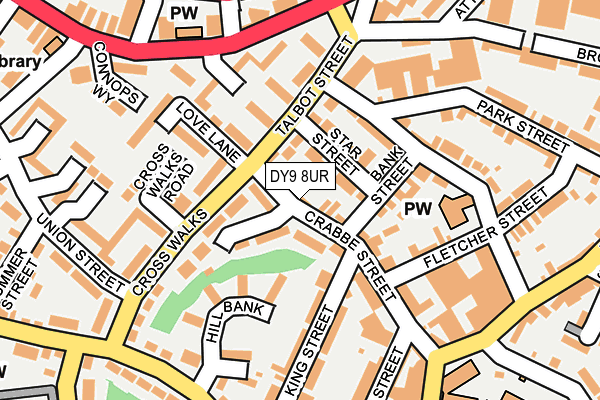 DY9 8UR map - OS OpenMap – Local (Ordnance Survey)