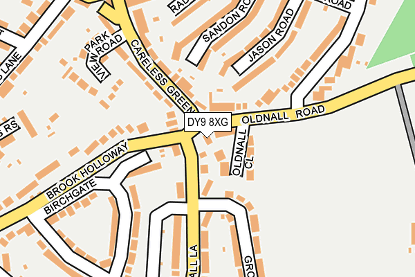 DY9 8XG map - OS OpenMap – Local (Ordnance Survey)