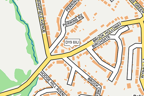 DY9 8XJ map - OS OpenMap – Local (Ordnance Survey)