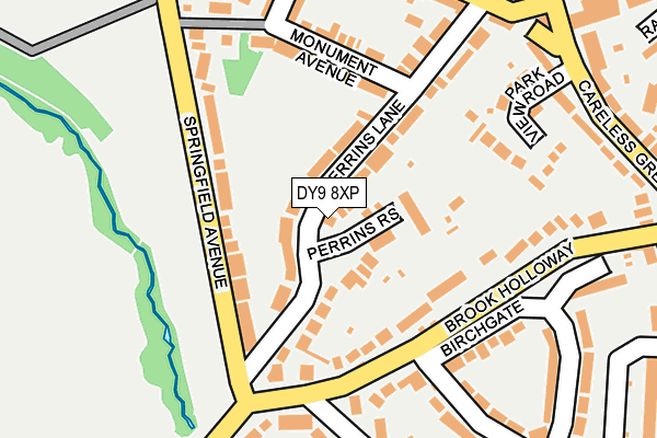 DY9 8XP map - OS OpenMap – Local (Ordnance Survey)