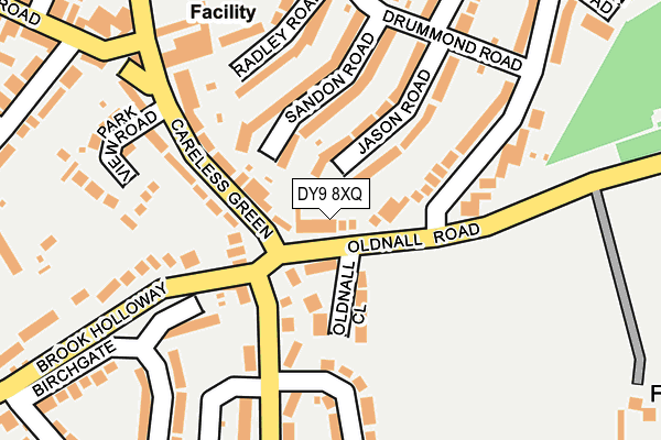 DY9 8XQ map - OS OpenMap – Local (Ordnance Survey)