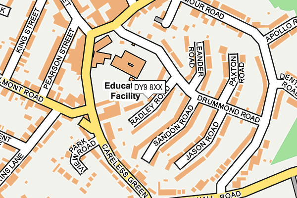 DY9 8XX map - OS OpenMap – Local (Ordnance Survey)
