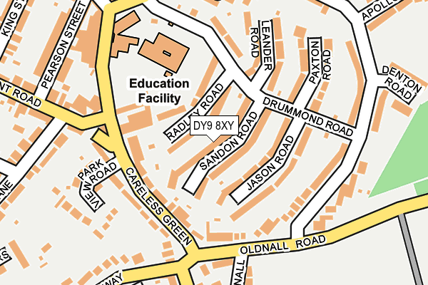 DY9 8XY map - OS OpenMap – Local (Ordnance Survey)