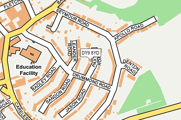 DY9 8YD map - OS OpenMap – Local (Ordnance Survey)
