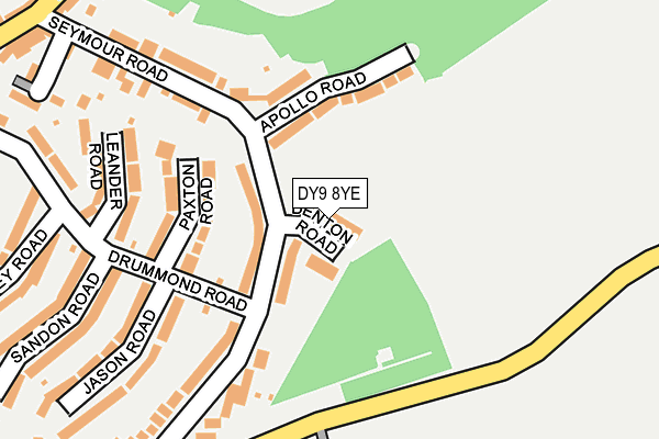 DY9 8YE map - OS OpenMap – Local (Ordnance Survey)