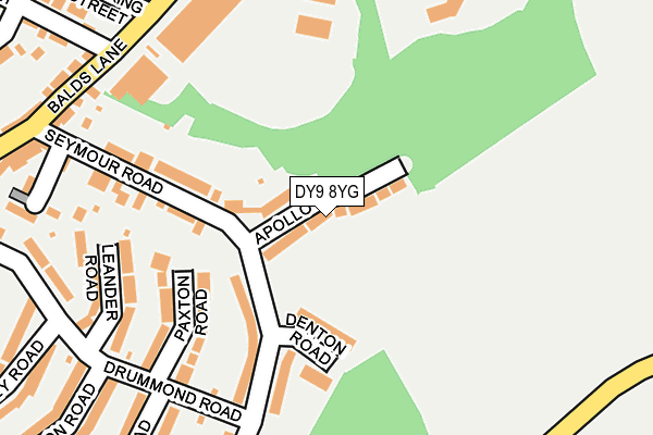 DY9 8YG map - OS OpenMap – Local (Ordnance Survey)