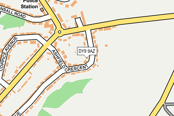 DY9 9AZ map - OS OpenMap – Local (Ordnance Survey)