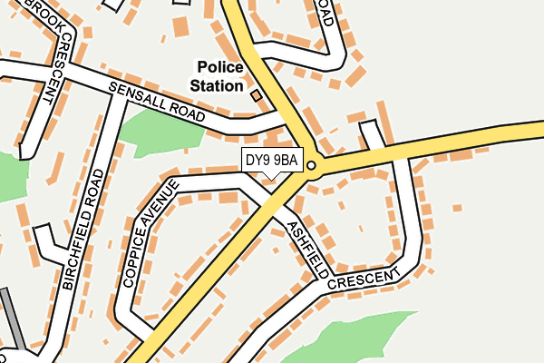 DY9 9BA map - OS OpenMap – Local (Ordnance Survey)